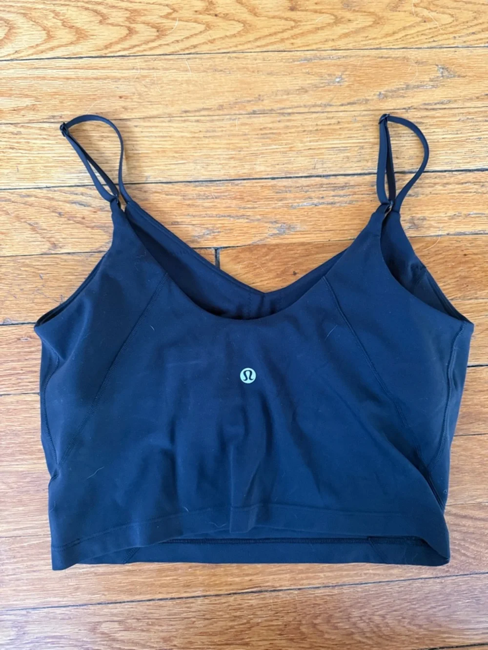 Lululemon Black V-Neck Cropped Cami Top - Picture 2 of 5